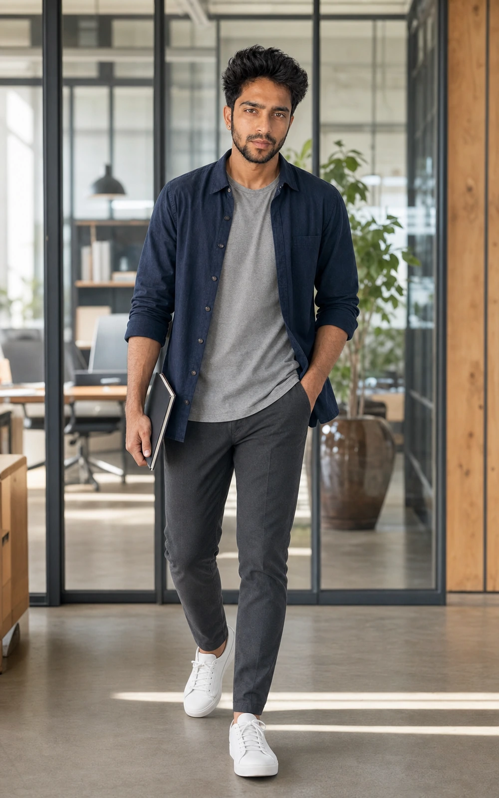 7VIK avatar in a modern professional workspace
